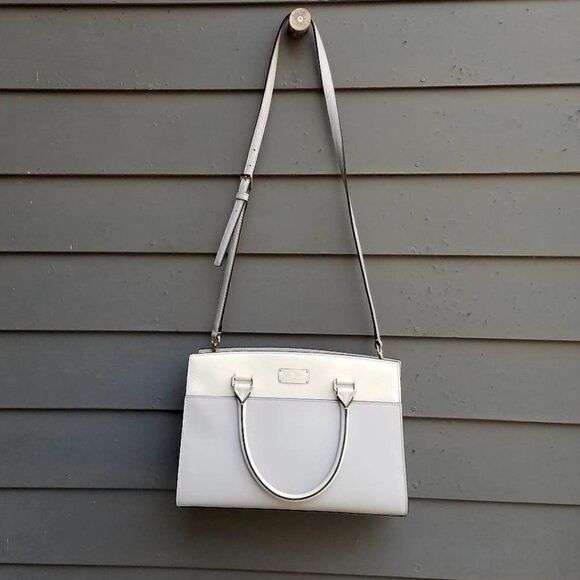 Iconic Kate Spade Gray Cameron Street Candace Leather Satchel - Picture 1 of 13